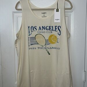 Goodfellow & Co. NWT Los Angeles tennis club 1989 tournament muscle tank.